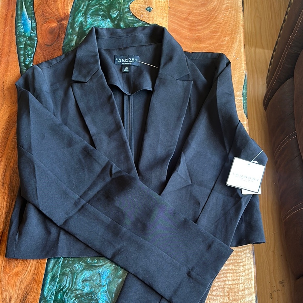 Laundry By Shelli Segal Black Blazer